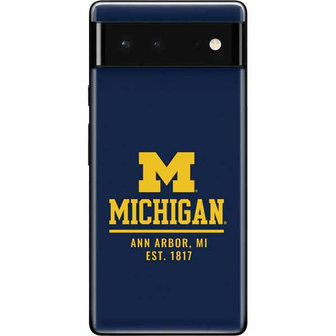 University of Michigan Ann Arbor Est 1817 Google Pixel 6 Skin